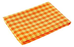 Biante Kuchyňská bavlněná utěrka Olivia OL-003 Oranžovo-žlutá kostka velká