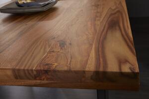 Noble Home Masivní sheeshamový jídelní stůl Kardano, 120 cm