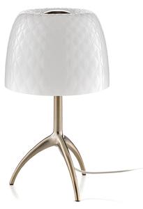 Stolní lampa Foscarini, Lumiere, stmívatelné, Bílá, Obývací pokoj, Sklo, Design
