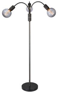 Stojací Lampa Halo Design, Černá, Obývací pokoj, Kov