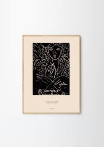 The Poster Club Plakát Woman With A Book by By Garmi 30x40