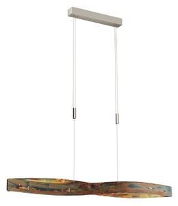 Závěsná svítidlo Quitani, Lian, stmívatelné, Hnědá / Rezavá, Obývací pokoj, Kov, Design