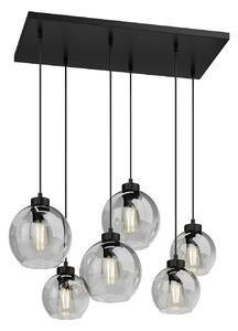 Závěsná svítidlo TK Lighting, Cubus, stmívatelné, Šedá, Obývací pokoj, Sklo, Moderní