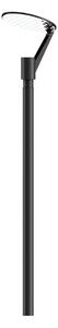LGM SY-21093-W40-01 VÝPRODEJ VZORKU - Venkovní sloupové svítidlo SYNDY LARGE 4m 39W 4000K 2787lm IP65 černá RAL9011 - LIGMAN
