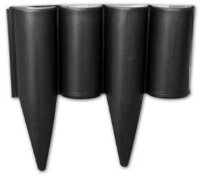 Bradas Zahradní palisáda plastová 2,5m Black PALGARDEN