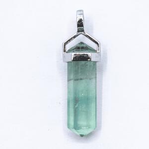 Fluorit - hrot - stříbrný přívěsek FPK9