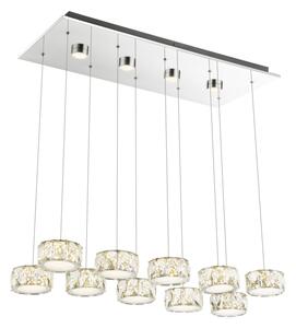 GLOBO Závěsný LED moderní lustr nad jídelní stůl AMUR 49350-92H