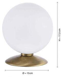 Paul Neuhaus Stolní LED lampa BUBBA, 3W, ø 15 cm, 3000K Barva: Mosaz