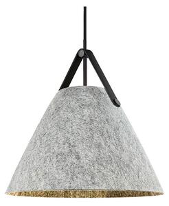 Závěsná svítidlo DFTP by Nordlux, Strap, stmívatelné, Šedá, Obývací pokoj, Tkanina / Textil, Skandinávský