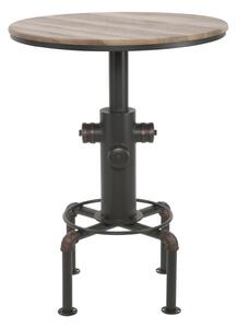 Barový stolek Mauro Ferretti Kamar 81x106 cm, černá/přírodní