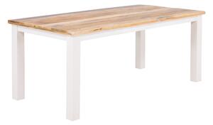 Masivní jídelní stůl 160x90 mango Madagaskar slonová kost