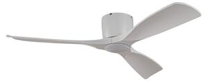 Lucande Smart LED stropní ventilátor Moneno, bílý, DC, Tuya Lucande, Moneno, stmívatelné, Bílá, Obývací pokoj, Kov, Moderní