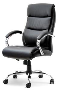 Křeslo Luxus (černá + chromová). Akce -15%