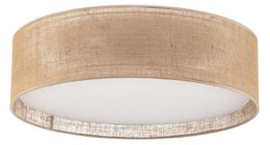 Stropní Lampa TK Lighting, Juta, stmívatelné, Béžová, Obývací pokoj, Tkanina / Textil