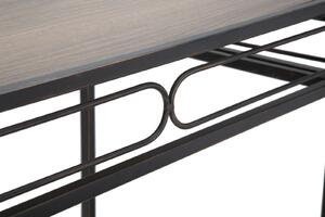 Konzolový stolek Mauro Ferretti Esiro 110x40x80 cm, černá/hnědá