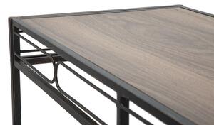Konzolový stolek Mauro Ferretti Esiro 110x40x80 cm, černá/hnědá