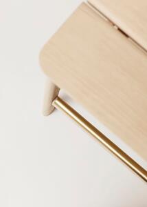 Form & Refine Barová stolička Angle by Herman Studio 65cm dubová bělená 65 cm