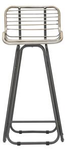 Barová stolička Mauro Ferretti Dara 45x45x102 cm, tmavě šedá/zelená