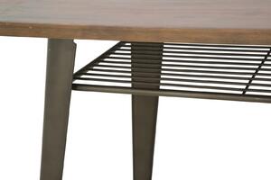 Jídelní stůl Mauro Ferretti Harim L 140x80x75 cm, tmavě šedá/přírodní