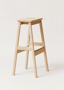 Form & Refine Barová stolička Angle by Herman Studio 75cm dubová bělená 75 cm
