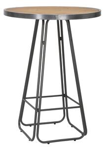 Kulatý barový stolek Mauro Ferretti Dara 80x106 cm, tmavě šedá/hnědá