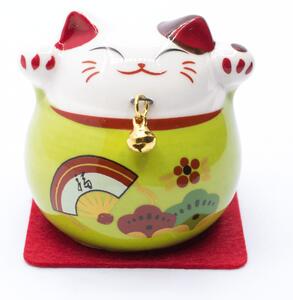 Maneki neko - mávající kočička - Botan - feng shui
