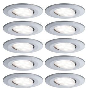 P 99923 Vestavné svítidlo LED Calla kruhové 10x6W matný chrom výklopné - PAULMANN