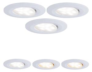 P 99935 Vestavné svítidlo LED Calla kruhové 3x5,5W bílá mat výklopné nastavitelná teplota barvy - PAULMANN