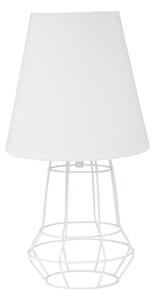 Bílá stolní lampa Mauro Ferretti Indiana, 20x37 cm