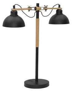 Stolní lampa Mauro Ferretti Twins, 52x18x60 cm, černá/hnědá