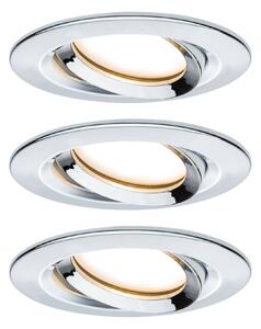 P 93684 Vestavné svítidlo LED Nova Plus kruhové 3x6,8W chrom výklopné stmívatelné - PAULMANN