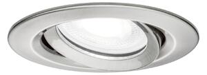 P 93671 Vestavné svítidlo LED Nova Plus kruhové 1x6W GU10 kov kartáčovaný výklopné stmívatelné - PAULMANN