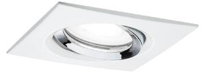 P 93674 Vestavné svítidlo LED Nova Plus hranaté 1x6W GU10 bílá mat chrom výklopné stmívatelné - PAULMANN