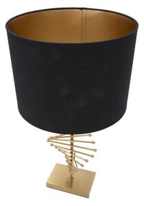 Stolní lampa Mauro Ferretti Sitario, 34x65 cm, zlatá/černá