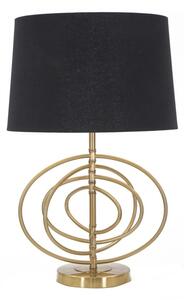 Stolní lampa Mauro Ferretti Ovial, 40x60,5 cm, zlatá/černá