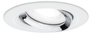 P 93673 Vestavné svítidlo LED Nova Plus kruhové 1x6W GU10 bílá mat chrom výklopné stmívatelné - PAULMANN