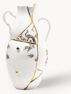 Váza z kostního porcelánu Fine Bone China Kintsugi, V 32 cm