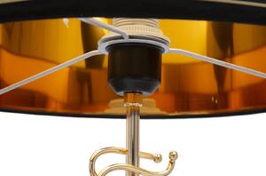 Stojací lampa Mauro Ferretti Stich, 40x164 cm, zlatá/černá