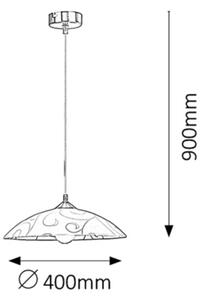 Rabalux 3856 - Lustr HARMONY LUX 1xE27/60W/230V