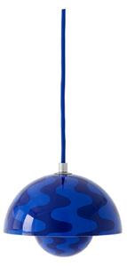 Závěsná svítidlo &Tradition, Flowerpot VP10, stmívatelné, Modrá, Obývací pokoj, Kov, Design