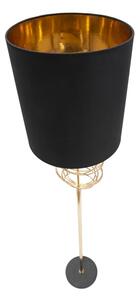 Stojací lampa Mauro Ferretti Yvela, 35x171 cm, zlatá/černá