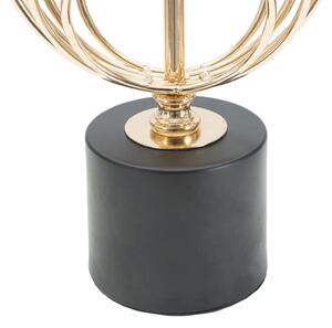 Stolní lampa Mauro Ferretti Yvela Small, 20x58,5 cm, zlatá/černá