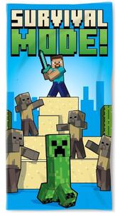 Plážová osuška Minecraft - motiv Survival Mode! - 100% bavlna - 70 x 140 cm