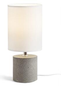 CAMINO stolní se stínidlem bílá cement 230V E27 28W - RED - DESIGN RENDL