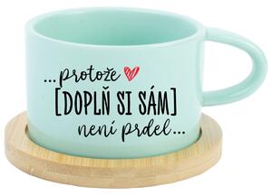 Hrníček makronka - Protože [doplň si sám] není prdel