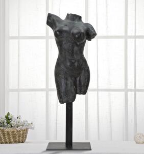 Černá stolní dekorace Mauro Ferretti Woman, 19x17x50 cm