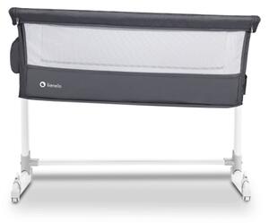 Lionelo - Cestovní postýlka THEO Dark Grey