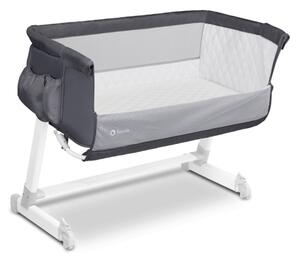 Lionelo - Cestovní postýlka THEO Dark Grey