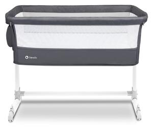 Lionelo - Cestovní postýlka THEO Dark Grey