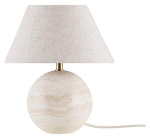 Stolní lampa Globen Lighting, Šedá, Obývací pokoj, Tkanina / Textil